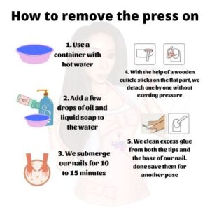 como retirar press on nails