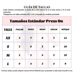 guia tallas press on nails