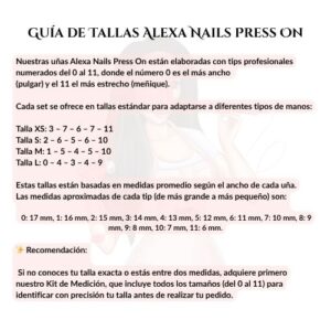 instrucciones de aplicacion press on